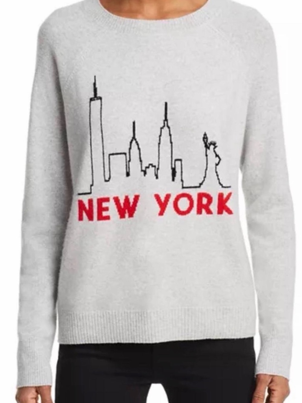 Aqua New York Crewneck Sweater (size small)